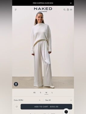 Naked Cashmere wide-leg silk pull-on pant